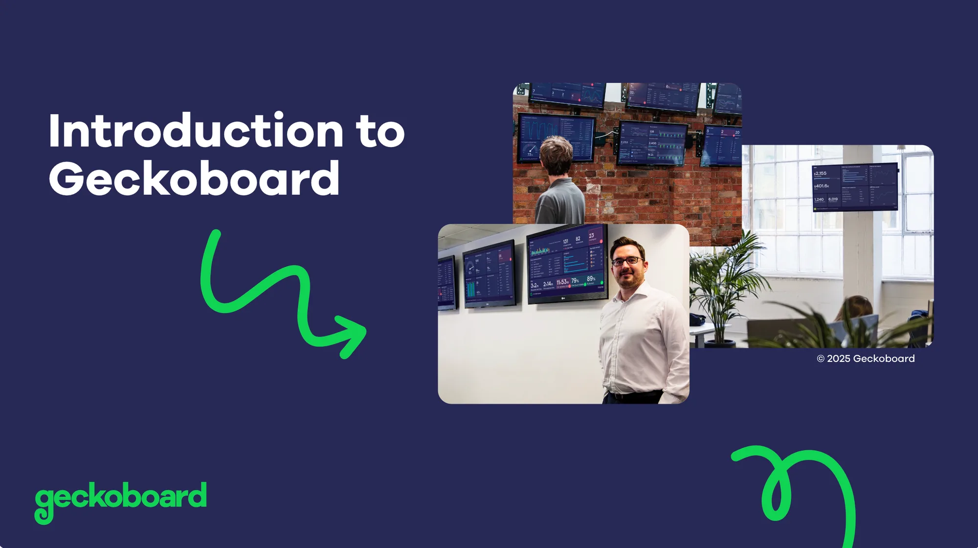 Introduction to Geckoboard sales deck cover slide.